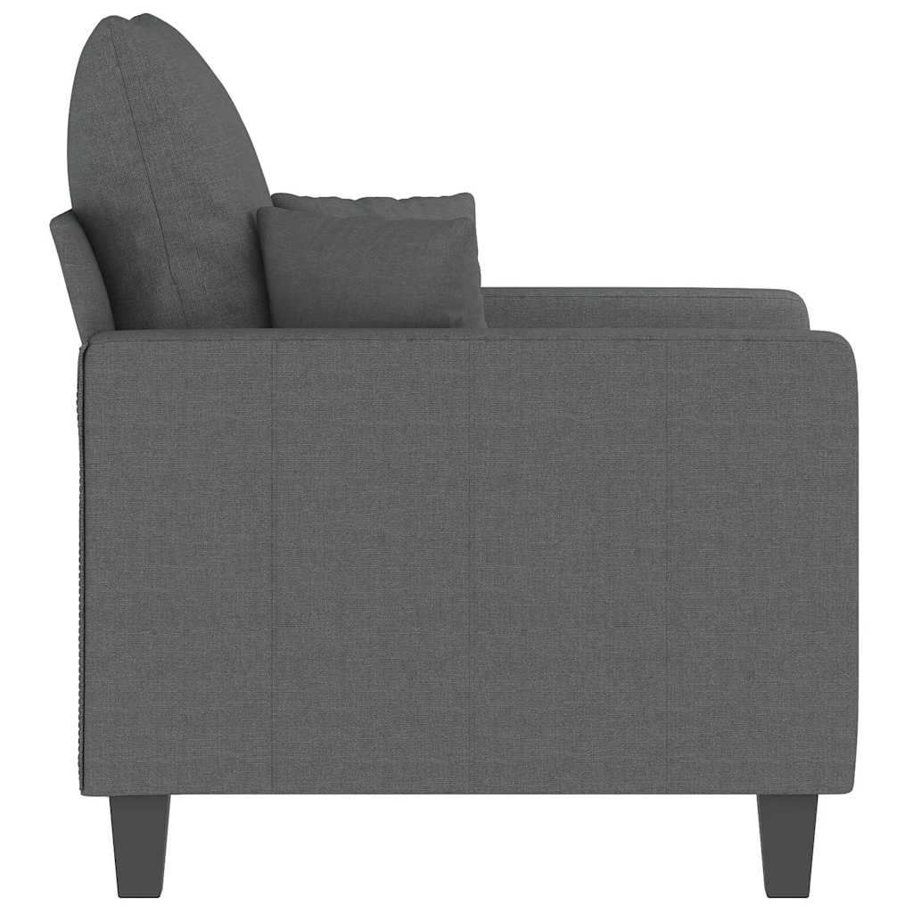 Armchair Dark Grey 60 cm Fabric