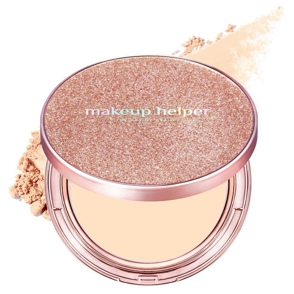 Makeup Helper Art Pact Original Professional Finish Rose Glitter Pact Powder 25 г, нет. 21 Натуральный бежевый, 1 шт.