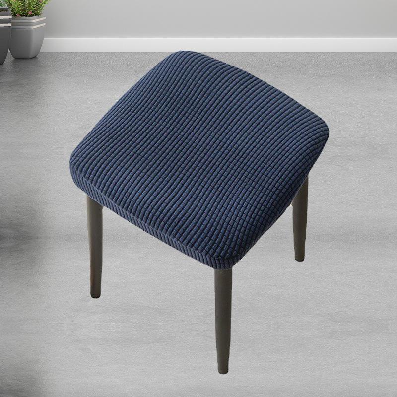 Elastic Stool Cover Plaid Chair Cover Small Square Seat Cover Restaurant