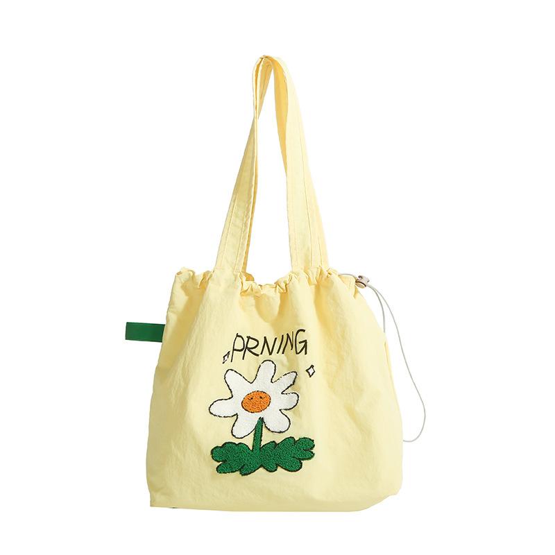 New Trend Niche Tote Bag Lazy Wind Large Capacity Women's Shoulder Bag Leisure Art Work Commuter Tote Bag