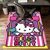 Custom HelloKitty Mat Personalized Name, Polyester Washable Indoor Entryway Rug, Gift for Christmas, Easter, Thanksgiving Day