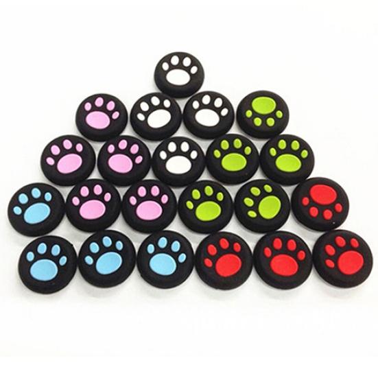 2 шт. Мультяшные силиконовые накладки на стики, кошачий большой палец для PS3 PS4 Xbox One/360