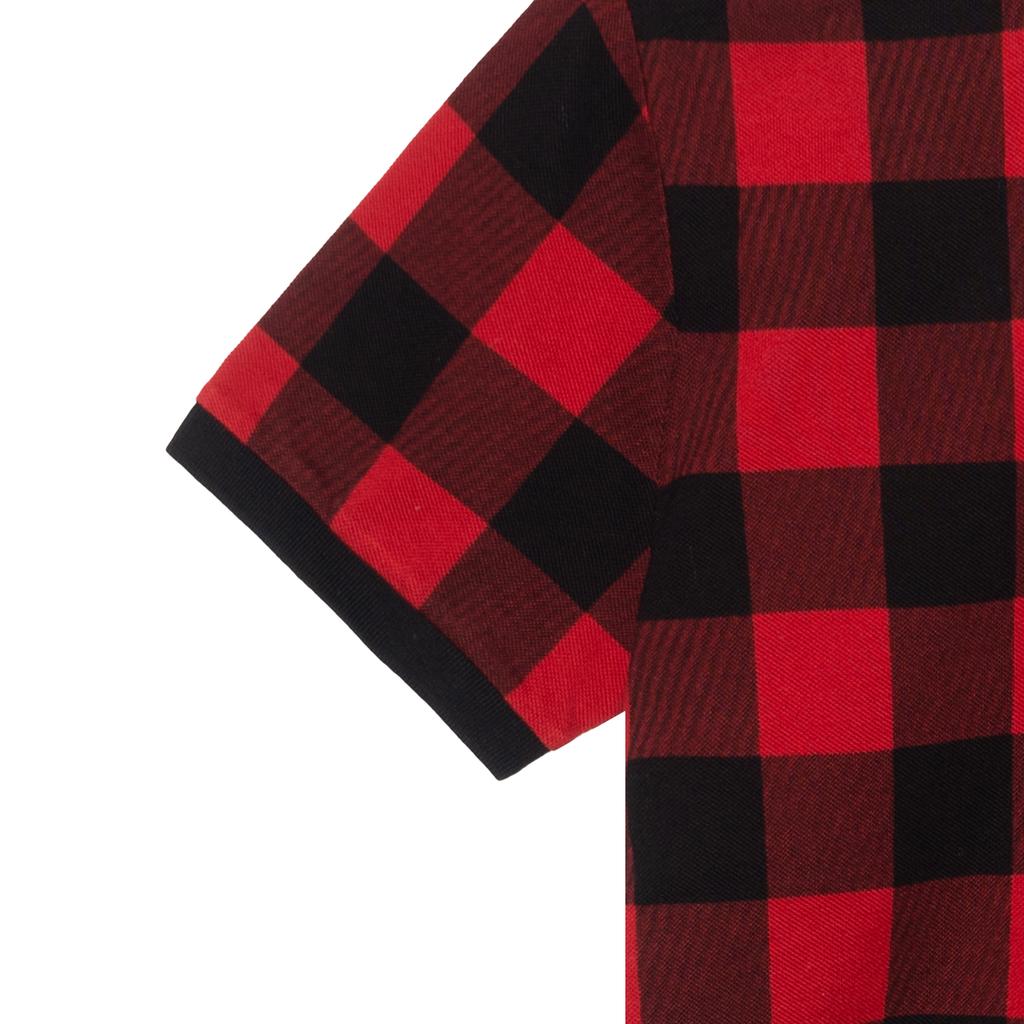 Polo Ralph Lauren FW22 Поло с коротким рукавом Custom Slim Fit в клетку с вышивкой логотипа Мужские рубашки поло MNPOKNI1N822035-620