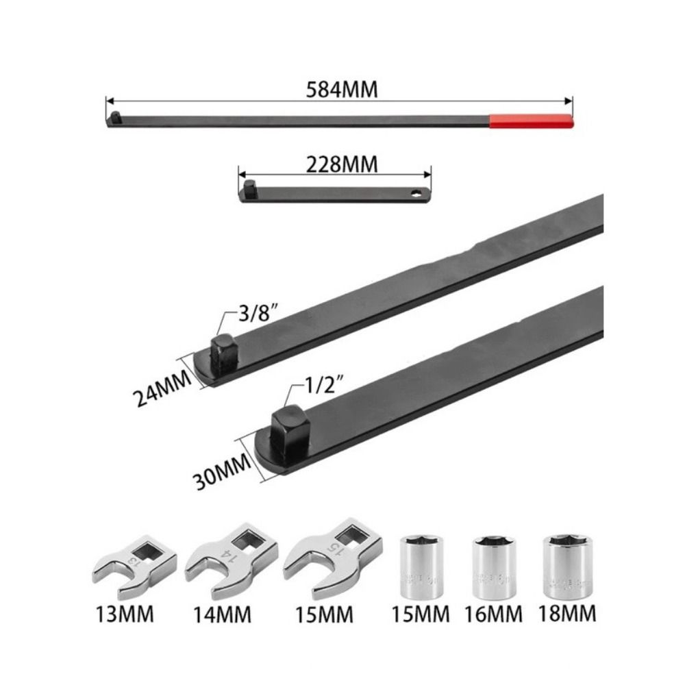 8 шт./набор Удлинитель ключа Натяжитель ремня серпантина Натяжитель Регулировка Натяжения Регулировочный рычаг Инструмент