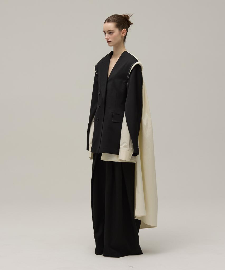 MMAM Origami Pleated Layered Jacket