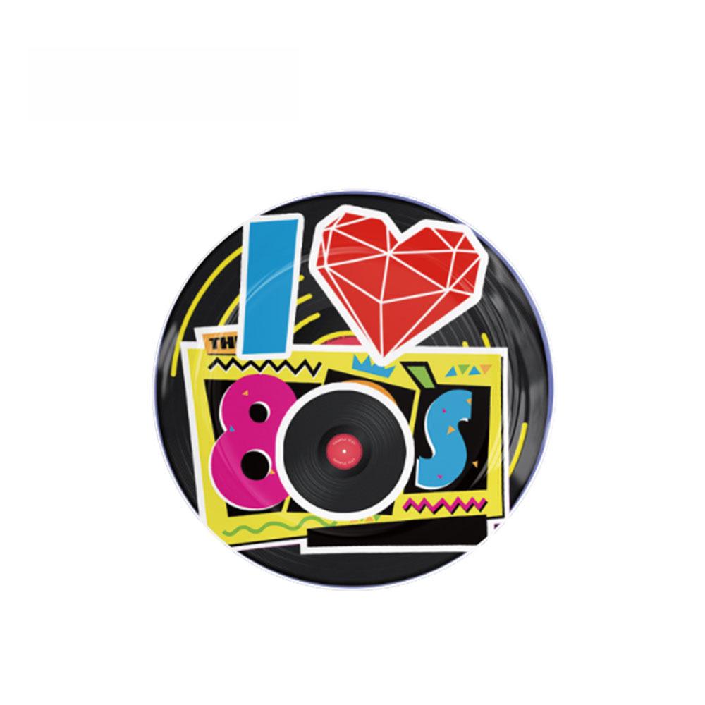 80s Theme Birthday Party Disposable Plates, Cups, Napkins & Banners