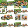Игрушка-конструктор высокой сложности, совместимая с Lego Minecraft Village Boy Puzzle Assembly