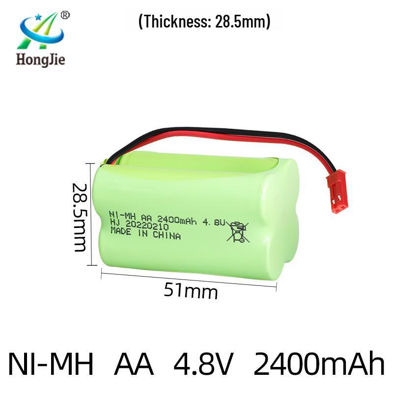 NiMH 4.8V 2400mAh Аккумуляторная батарея для радиоуправляемых машин и электрических игрушек-альпинистов