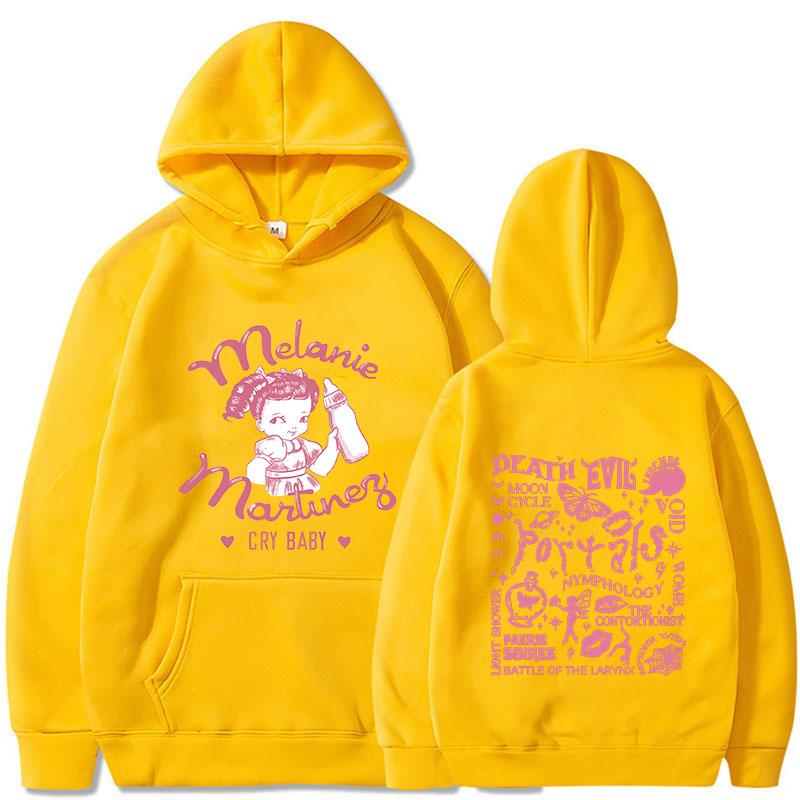 Толстовка Melanie Martinez Cry Baby для мужчин Винтажные толстовки с капюшоном Уличная одежда Графические толстовки Флисовая уличная одежда