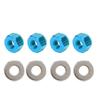 Wheel Hex Lock Nut Fit for Wltoys 1 14 144001 RC Car Upgrade AccessoryBlue A949 49R