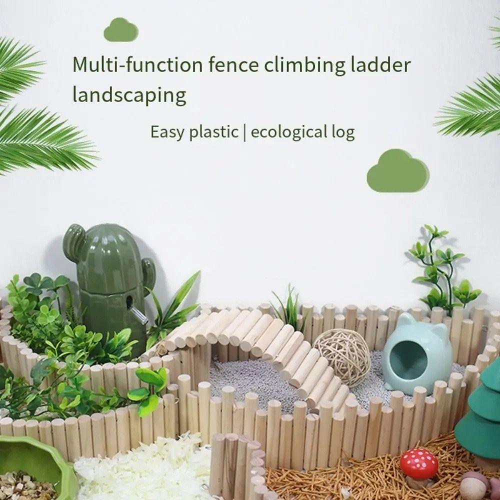 1 шт. Легко установить Лестница для лазания хомяка Деревянная платформа для пола Принадлежности для маленьких питомцев