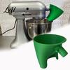 Professional Baking Tools for Kitchen Flour Funnel Aid Mixer 30 Degree Angled Pouring Gadgets Mixer Design Dishwasher Safe Durable Accessory Splash