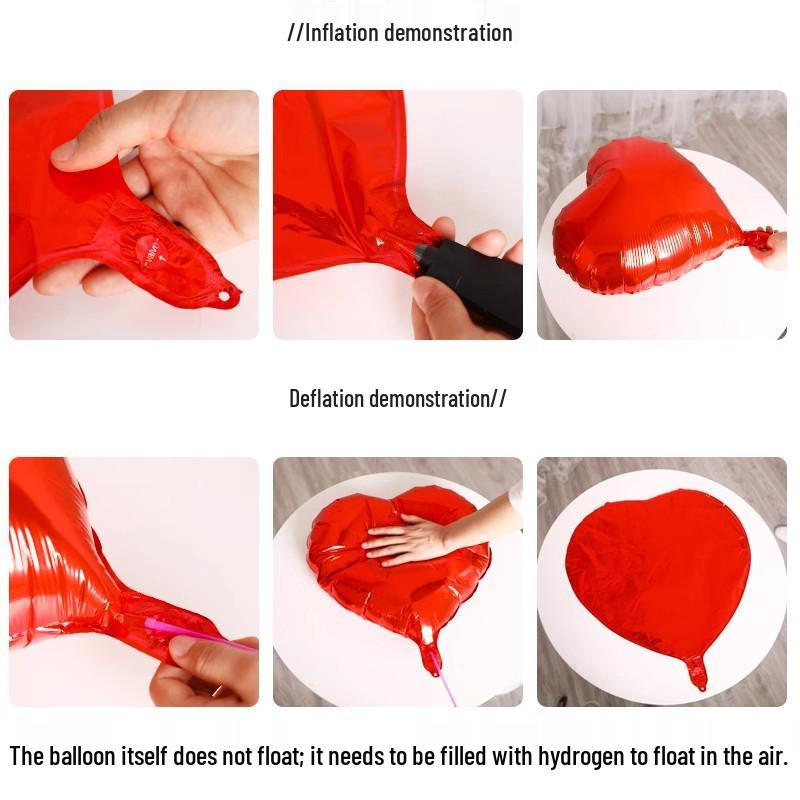 Воздушный шар из алюминиевой фольги в форме сердца для свадеб и помолвок – скидка 5 юаней для новичков