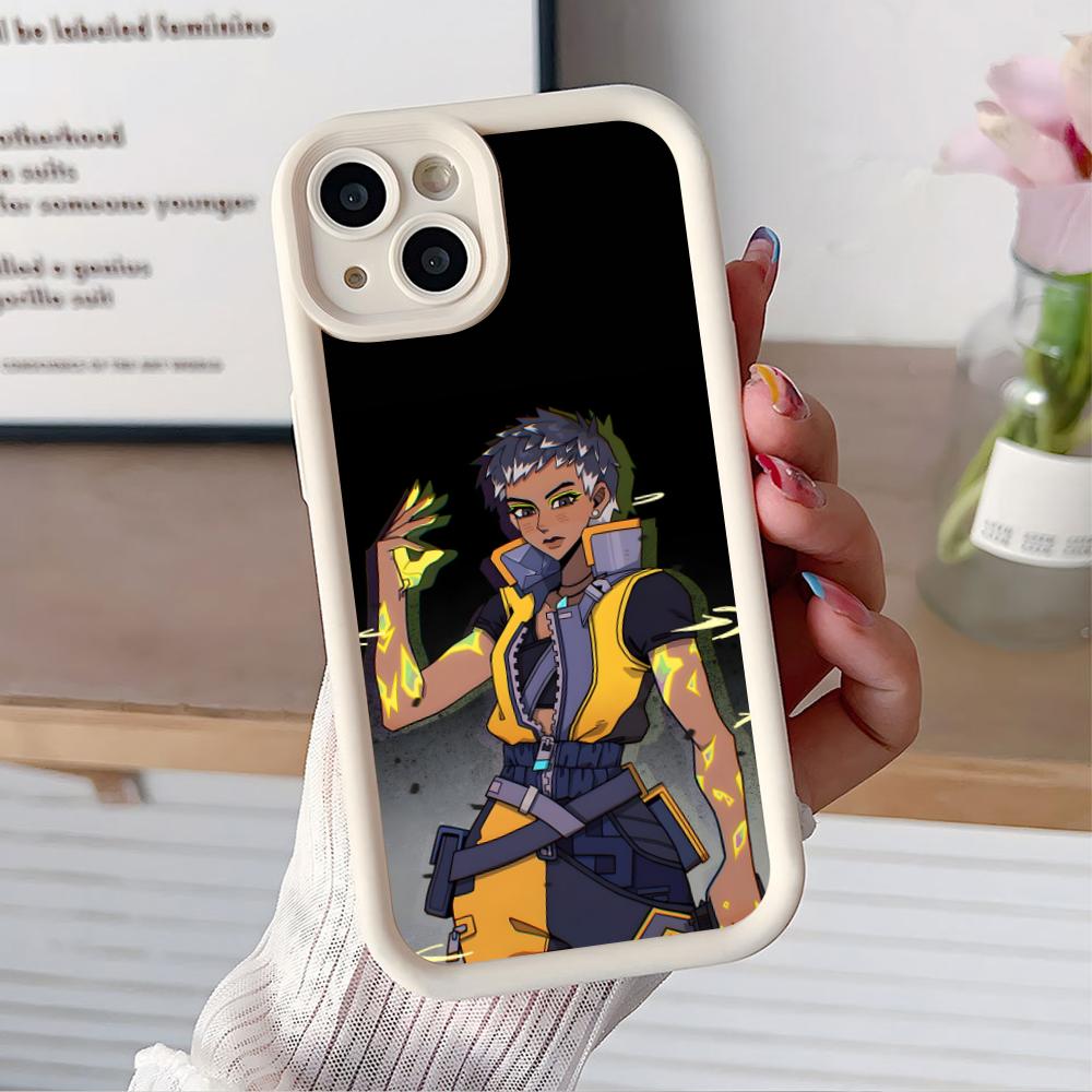 Valo Waylay Phone Case for iPhone 17 16 15 14 13 12 11 Air Pro Max Plus White Soft TPU Shockproof Cover