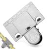 Stainless Steel Measuring Tape Clip, Tape Measure Holder, Measuring Tool, Measuring Tape Clamp, for Corners, Industrial and Architectural Rulers, Hand