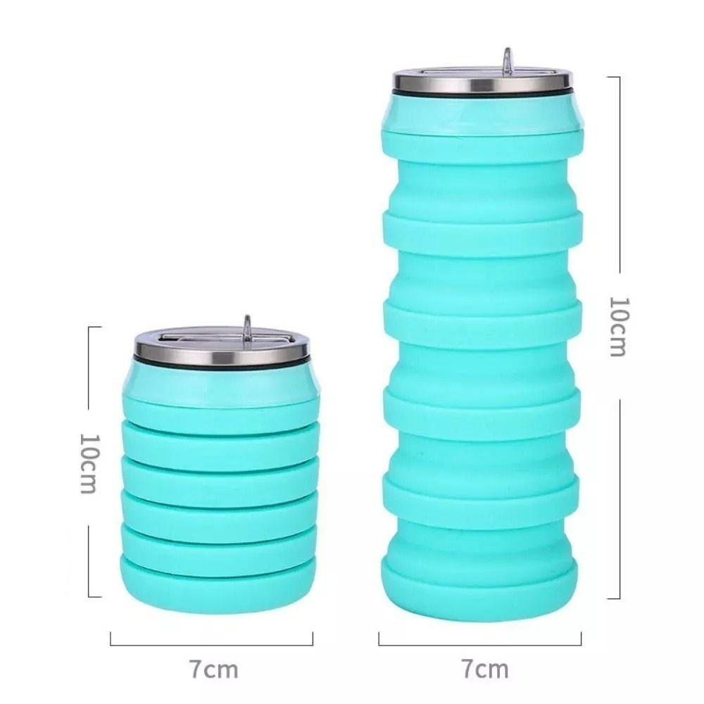 Silicone Collapsible Water Bottle Wear-resistant Sport Bottle New Folding Water Cup