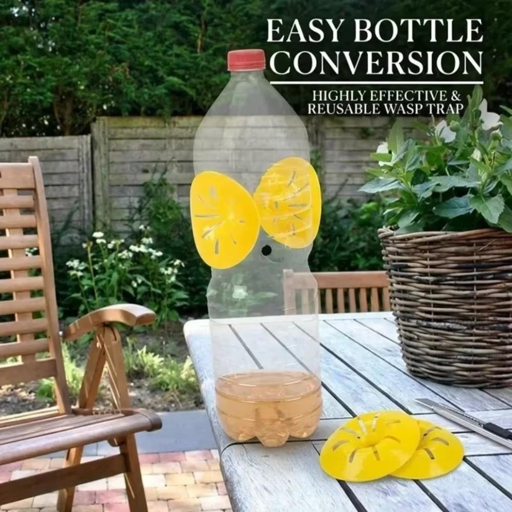 Garden Pest Control Tool Reusable Wasp Trap Plastic Cone Shape Hornet Bee Catcher Insert Fruit Fly Trap Garden