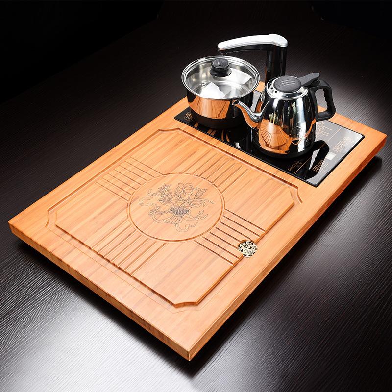 Чайный сервиз кунг-фу, чайник, высококачественный китайский однотонный чайный поднос, бытовая чайная доска, чахай/чайный столик, все товары