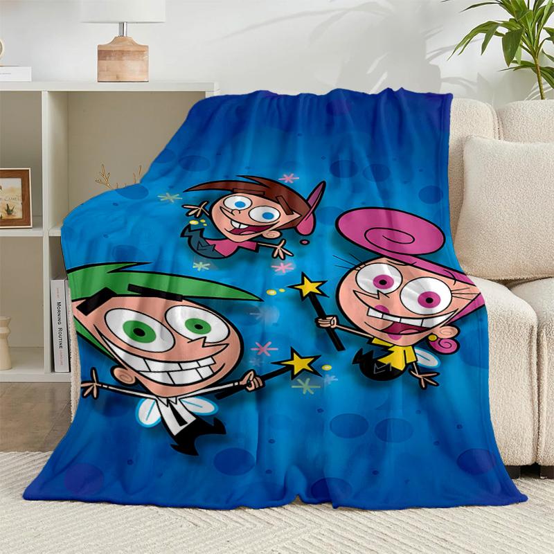 1PC Magical Friendship timmy Adventure Flannel Blanket Suitable for Both Men And Women, Soft Ideal for Beds And Sofa, Birthday Or Christmas Gift