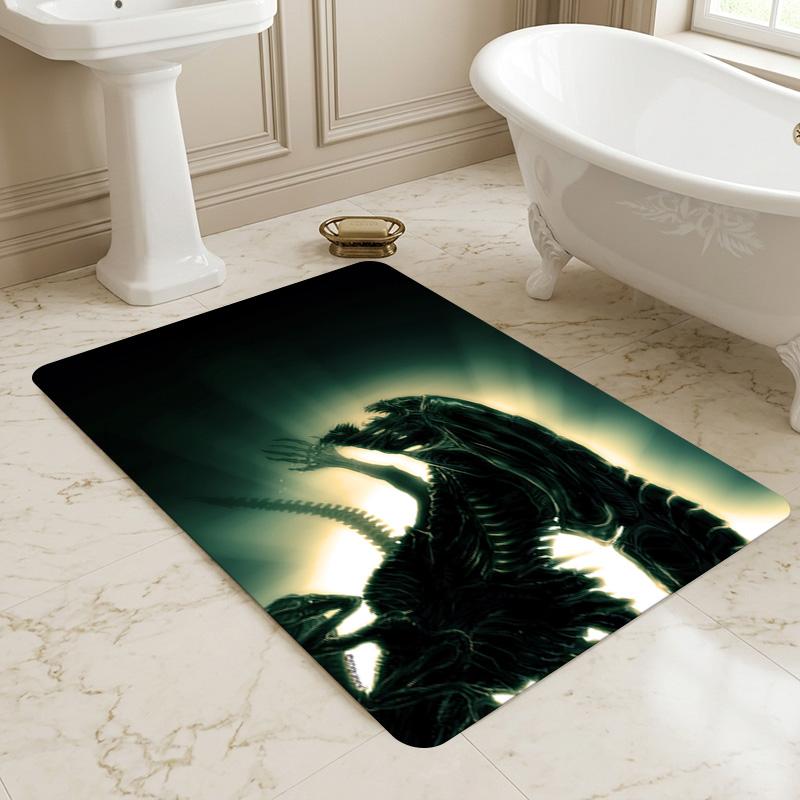 Alien Creature Carpet Rug for Bedroom Living Room Home Sofa Decoration,Office Home Decor Game Large Decor Floor Mat
