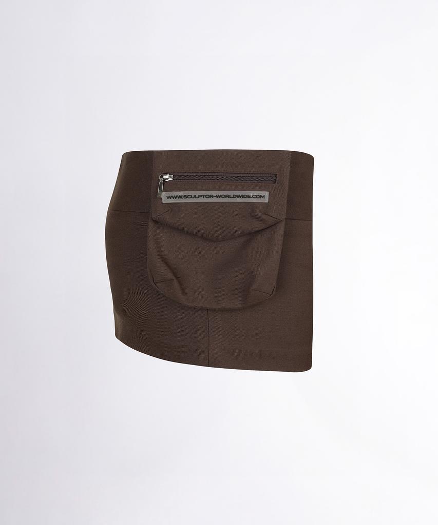 Sculpter Waist Point Classic Skort Brown