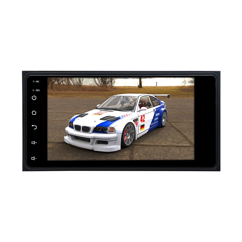 7-дюймовый универсальный Android GPS с камерой заднего вида и экраном из закаленного стекла 2.5D для Corolla