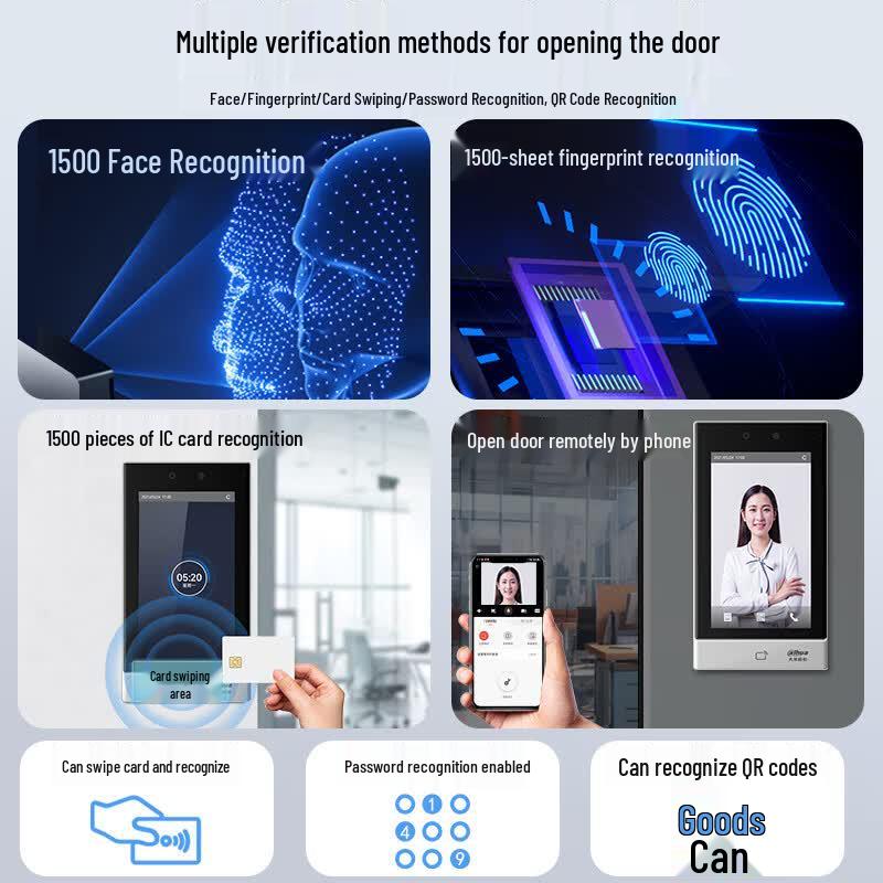 Dahua 7-inch AI Facial Recognition Access Control Terminal CN plug (adapter included)
