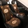 Плюшевая подушка на сиденье автомобиля с принтом леопарда и мультяшным котенком, зимняя, для ORA Good Cat, Ballet Cat или Lightning Cat