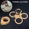 Складной подстаканник на 4 чашки, поднос-бабочка, переносчик для напитков, портативный держатель для напитков разных размеров для фестивалей, спорта, кемпинга