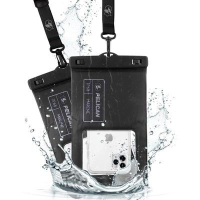 IP68 Пыле- и водонепроницаемый Pelican Водонепроницаемый чехол-кошелек для смартфона Водонепроницаемый кейс XL размера для смартфонов до Pelican Marine Водонепроницаемый плавающий