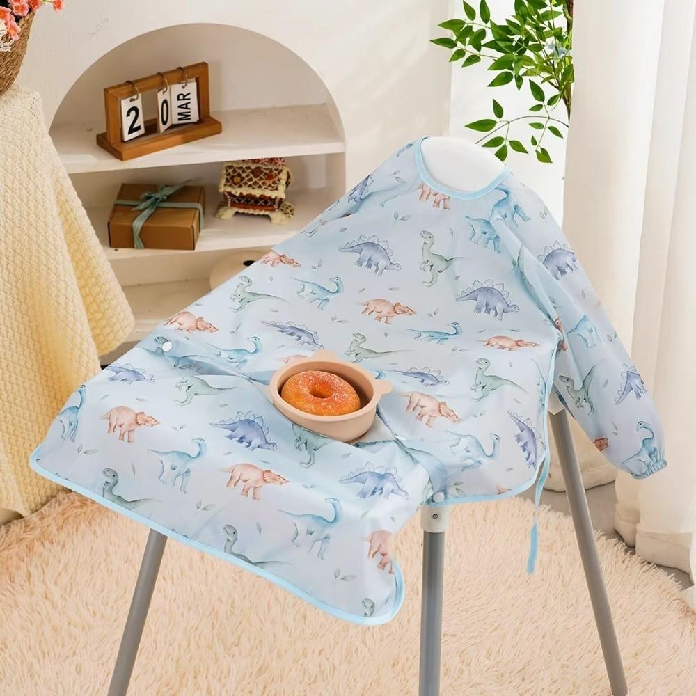 Waterproof Baby Waterproof Bib Mess-Free Kids Full Coverage Bib New Clean Feeding Bib