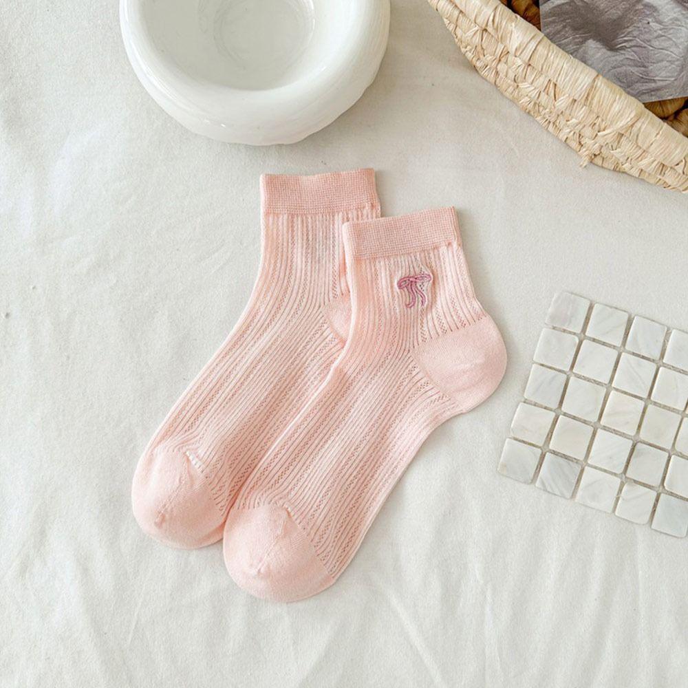 Solid Color Short Socks Breathable Cotton Socks New Sweet Stockings
