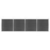 Day and Night - Day and Night Black WPC Fence Panel Set 699x186 Cm