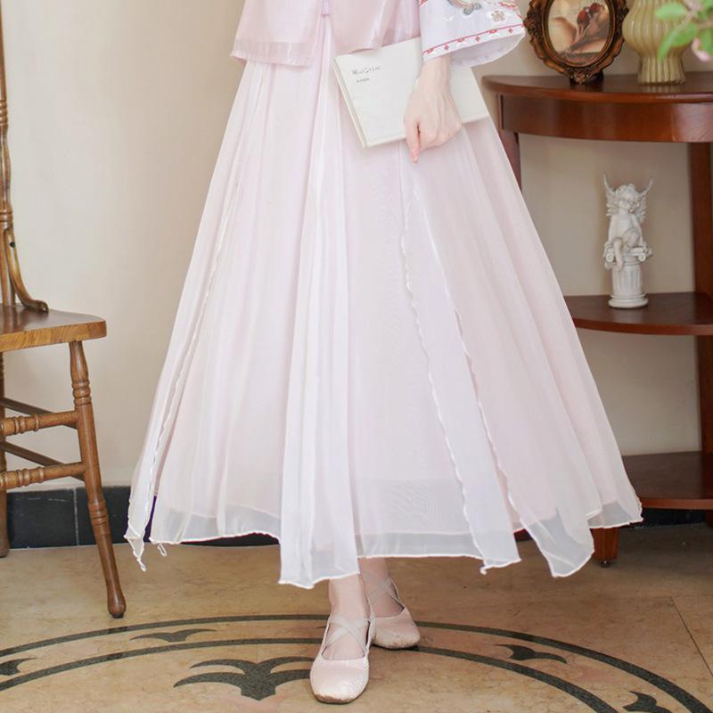 Новый китайский ретро вышитый костюм для чаепития ханьфу для женщин