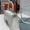 [Б/У] Сумка Balenciaga Hourglass XS с верхней ручкой 'Белый' - Хорошее состояние #UI3OQS