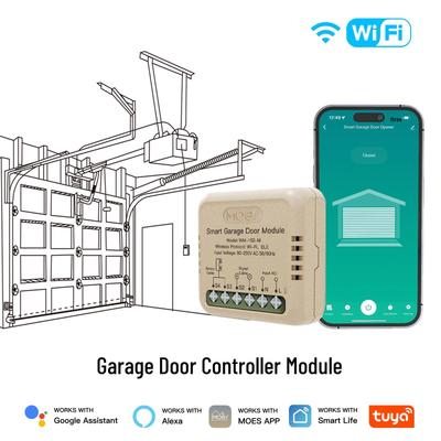Умный переключатель для гаражных ворот Graffiti WiFi с голосовым управлением Alexa и управлением по времени через приложение
