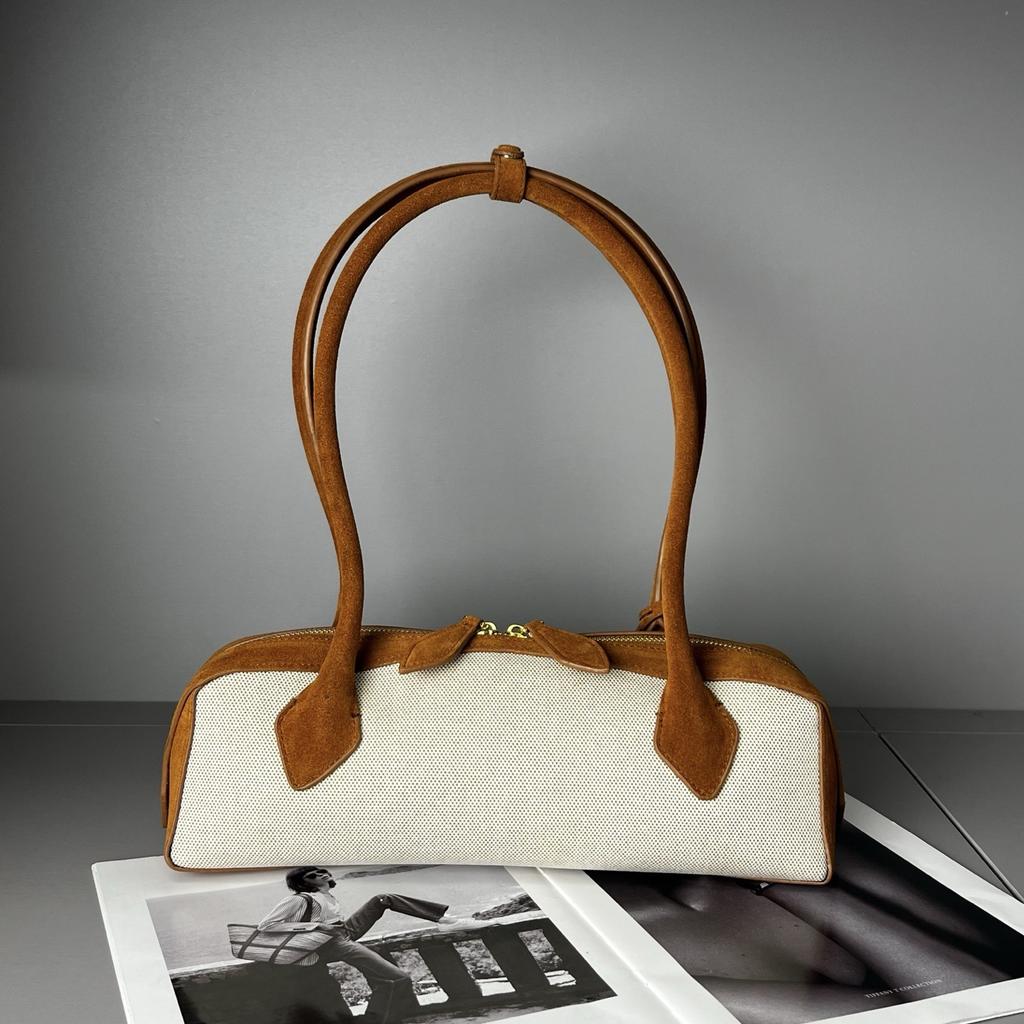 Женская сумка из натуральной кожи с рисунком ленивой таксы, из коровьей кожи, на одно плечо, подмышечная, большой вместимости, ручная, в французском стиле