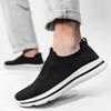 Мужские кроссовки Slip On серые спортивные кроссовки для бега и тренировок легкие сетчатые однотонные кроссовки