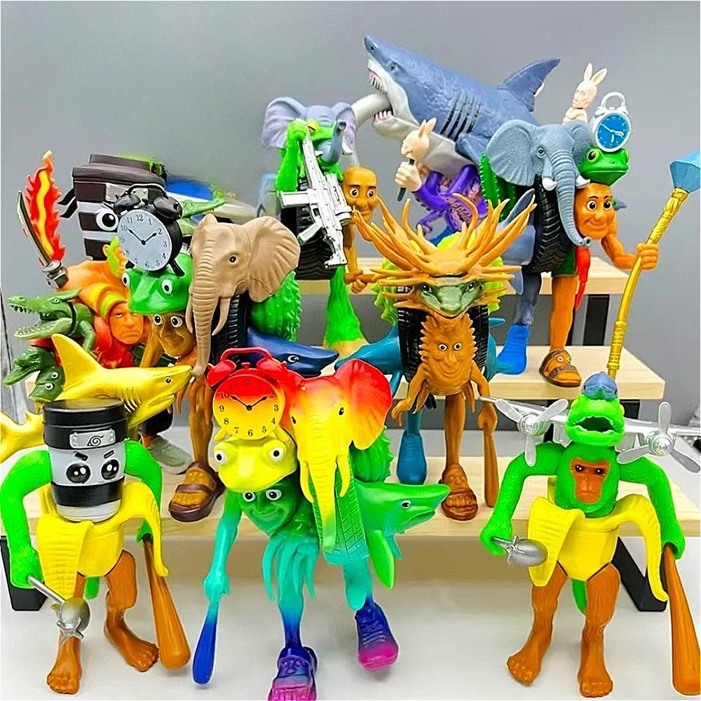 34 Стиль Итальянские Фигурки Игрушки Тунг Тунг Тунг Сахур Тралалеро Тралала Аниме Экшн Фигурки Орнамент Украшения Декор