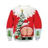2023 Christmas Digital Printing Funny Pattern Round Neck Sweater Couple Sweater