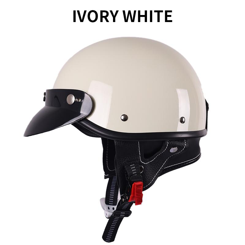 Летний сертифицированный 3C мотоциклетный шлем унисекс в винтажном круизном стиле, защитная кепка для электромобиля, женский солнцезащитный полушлем