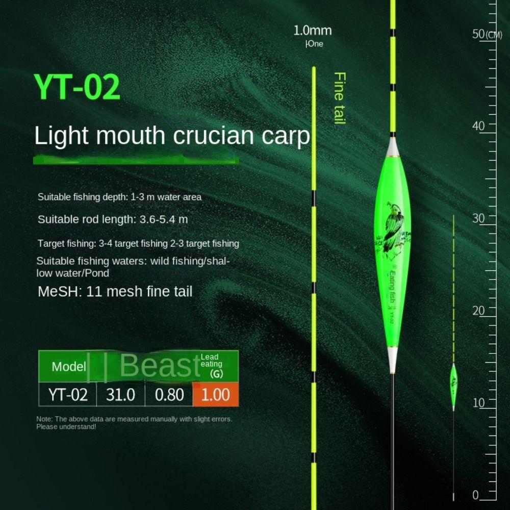 Eye-catching Triangle Tail Rocky Fishing Lure Float Slip Drift Tube Light Stick Floats Fishing
