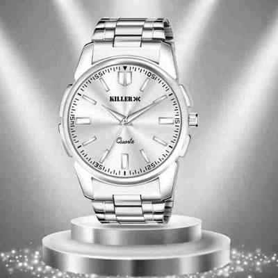 [ KILLER ] Аналоговые часы с большим циферблатом - для мужчин