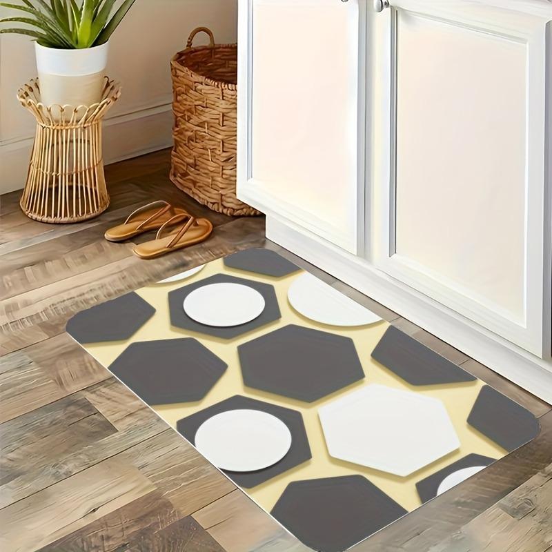 1 шт. Синий коврик для кухни с рисунком бантика, нескользящий коврик для двери, поп-дизайн, коврик для ванной, коврик для ванной, ковер для дома, для раковины, прачечной, декор