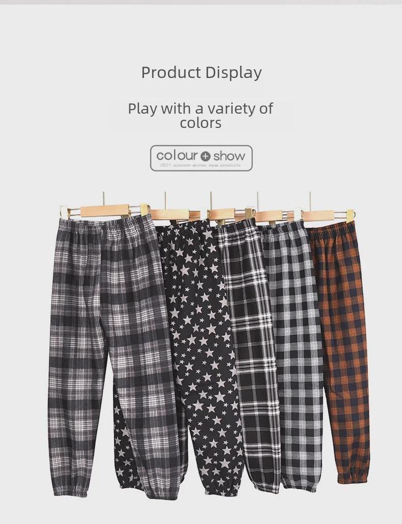 Children's Thick Plush Sweatpants - Warm Autumn/Winter Casual Loose Fit for Boys and Girls