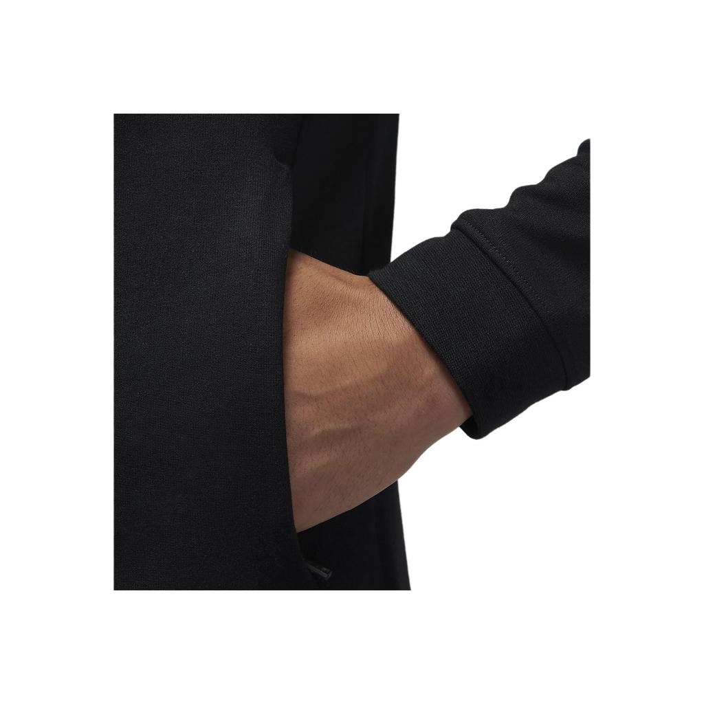 Jordan Logo Embroidered Slim Fit Pullover Sweatshirt Men Tops Black FB7564-010