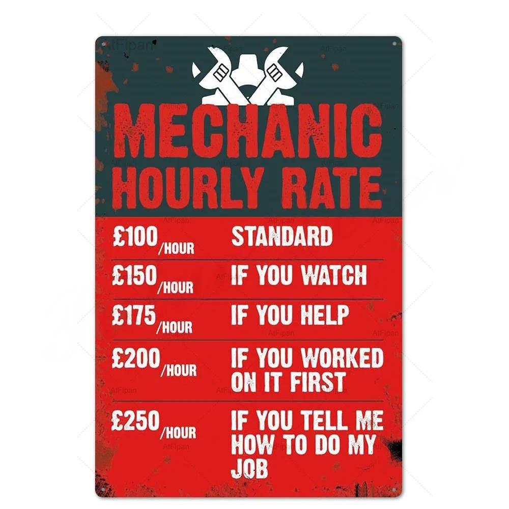 Винтажная металлическая жестяная табличка Ретро настенный декор Постер для гаража, автозаправки, автомастерской Идеальный акцент для домашнего декора