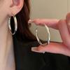 GemChic женские серьги, крутые серьги-гвоздики с иглами, геометрические круглые серьги-петли, простые серьги-петли на день рождения, Рождество, подарок