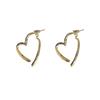 Simple Temperament Love Earrings Women'S Years Cold Wind Earrings Niche Design Versatile Earrings