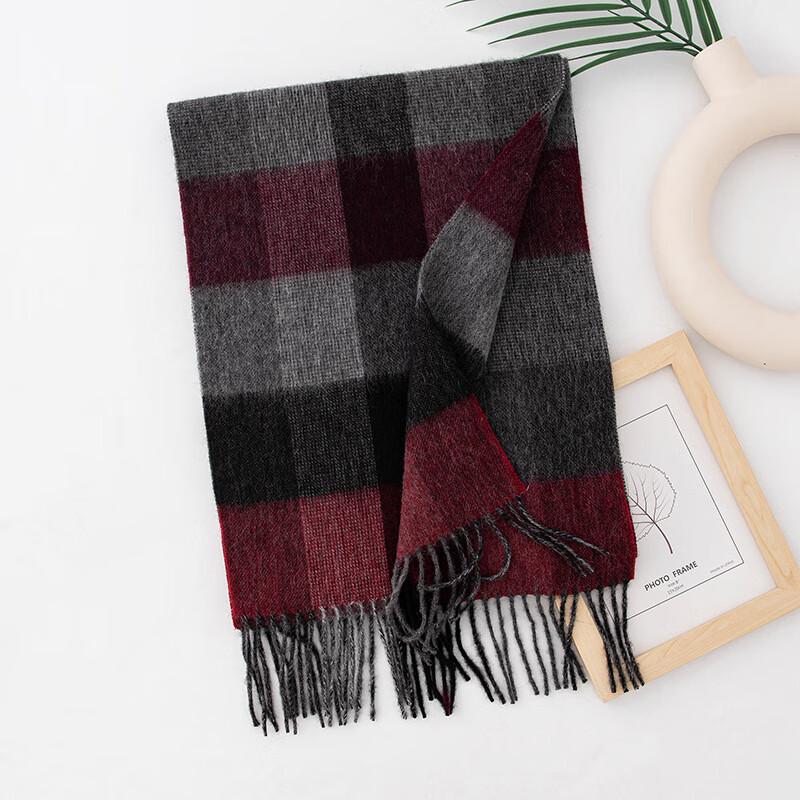 Women's Pure Wool Plaid Scarf/Shawl